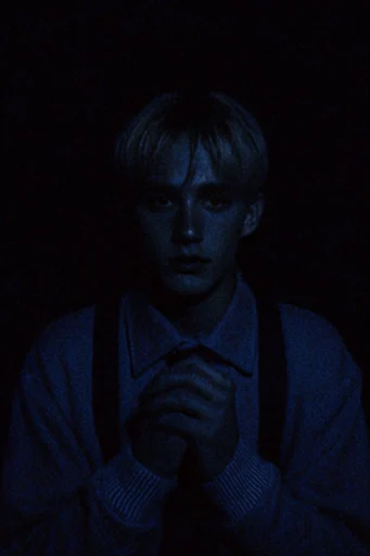 Ethereal Obsidian Noir style reference image — minimalist dark void