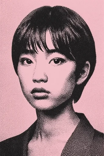 Gritty Neon Pop-Retro style reference image — distressed screenprint effect