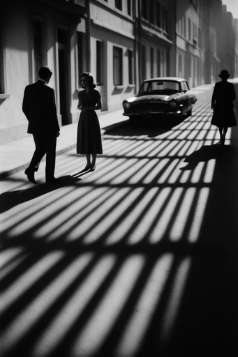Graphic Chiaroscuro Minimalism style reference image — high-contrast black and white