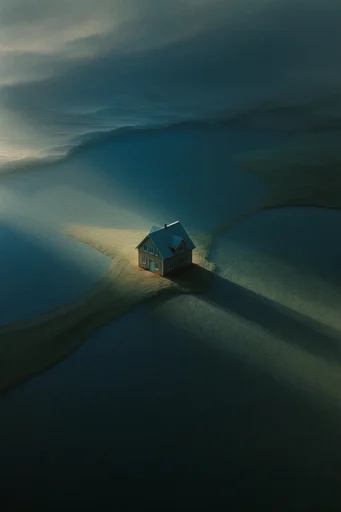 Ethereal Minimalist Solitude style AI image example 4
