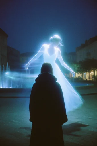 Luminous Cobalt Twilight style reference image — bioluminescent glow