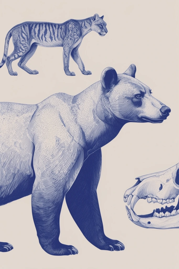 Monochromatic Indigo Cartography style AI image example 3