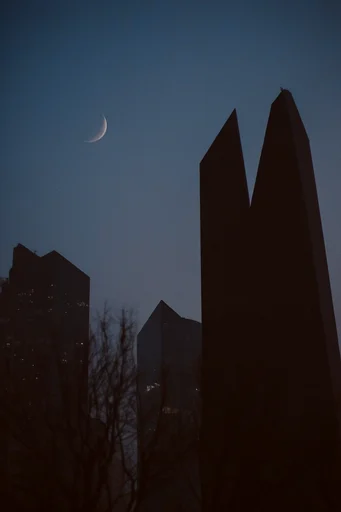 Nocturnal Cyan Melancholia style reference image — moonlit melancholy
