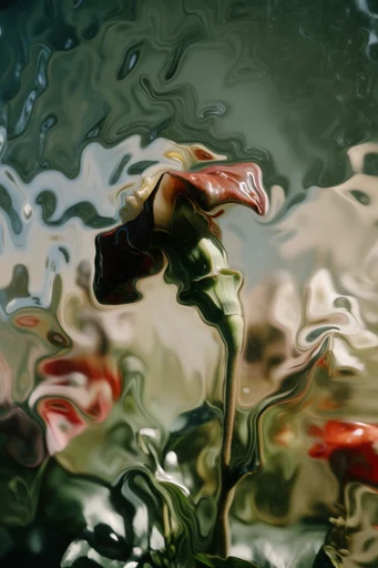 Surreal Fluid Refraction style reference image — shimmering caustics