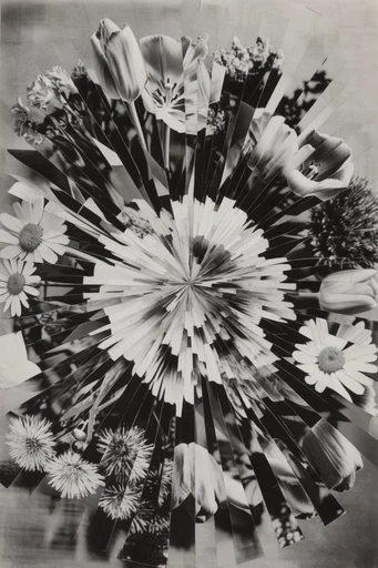 Fractured Monochrome Assemblage style reference image — tactile texture