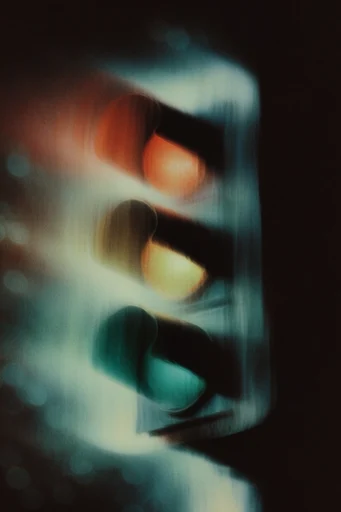 Spectral Motion Noir style reference image — heavy film grain