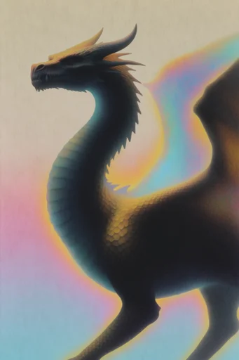 Spectral Thermal Aura style reference image — grainy film texture