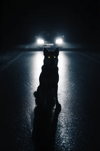 Cinematic Nocturnal Noir style reference image — high-contrast noir