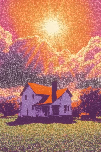 Surreal Analog Neon style AI image example 4