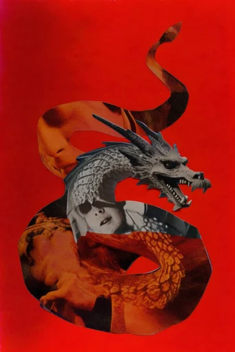 Surrealist Retro Collage style reference image — mid-century surrealism