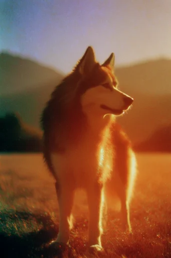 Cinematic Amber Noir style reference image — soft focus bloom
