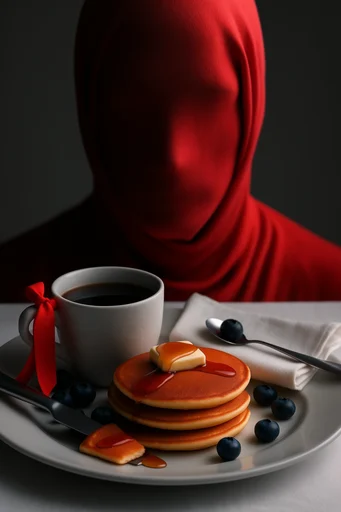 Avant-Garde Crimson Noir style reference image — stark chiaroscuro lighting