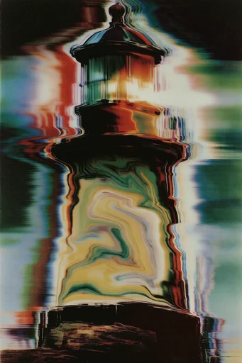 Analog Thermal Distortion style reference image — retro-futuristic sci-fi