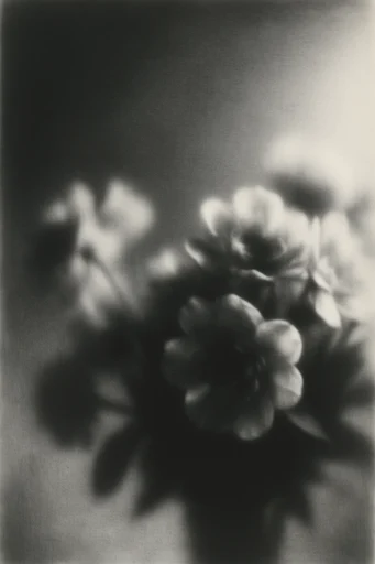 Haunting Pictorialist Noir style reference image — monochrome