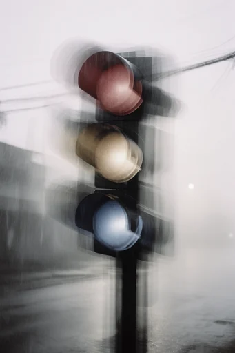 Kinetic Ghost Minimalism style reference image — shutter drag