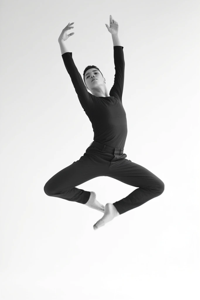 Ethereal Monochrome Silhouette style AI image example 1