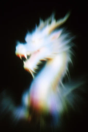 Ethereal Prismatic Luminescence style reference image — analog film grain