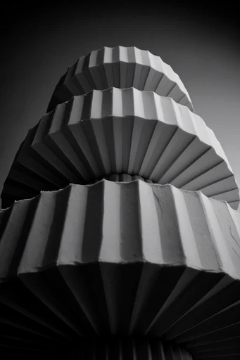 Monolithic Brutalist Vertigo style reference image — urban abstraction