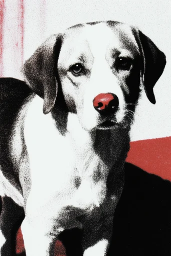 Raw Punk Analog style reference image — dithered graphics