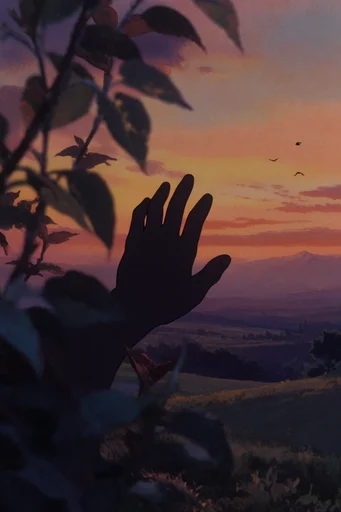 Luminous Twilight Nostalgia style reference image — twilight silhouette