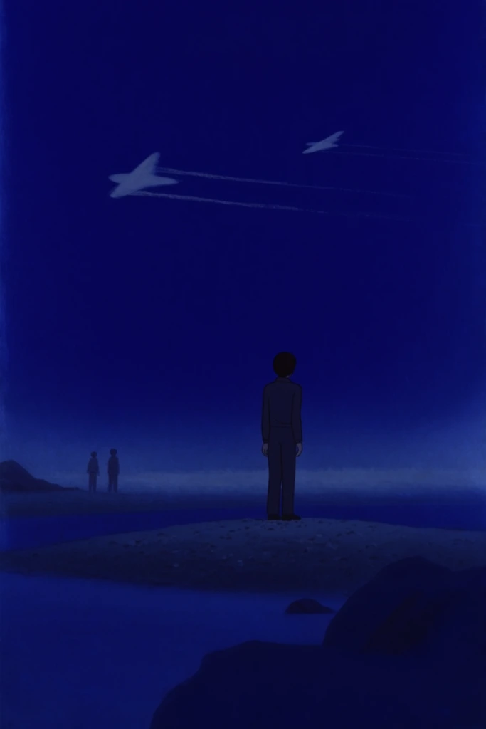 Melancholic Nocturnal Minimalism style AI image example 2