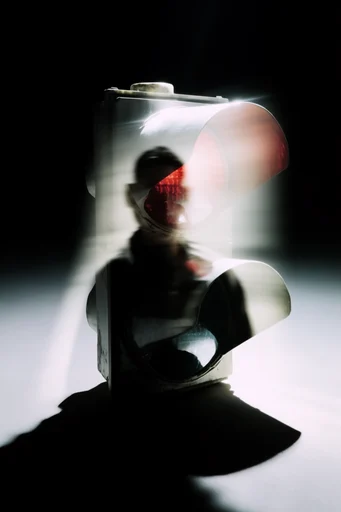 Cinematic Ethereal Noir style reference image — motion blur