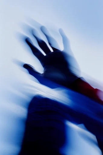 Kinetic Ethereal Abstraction style reference image — ethereal fluid silhouettes
