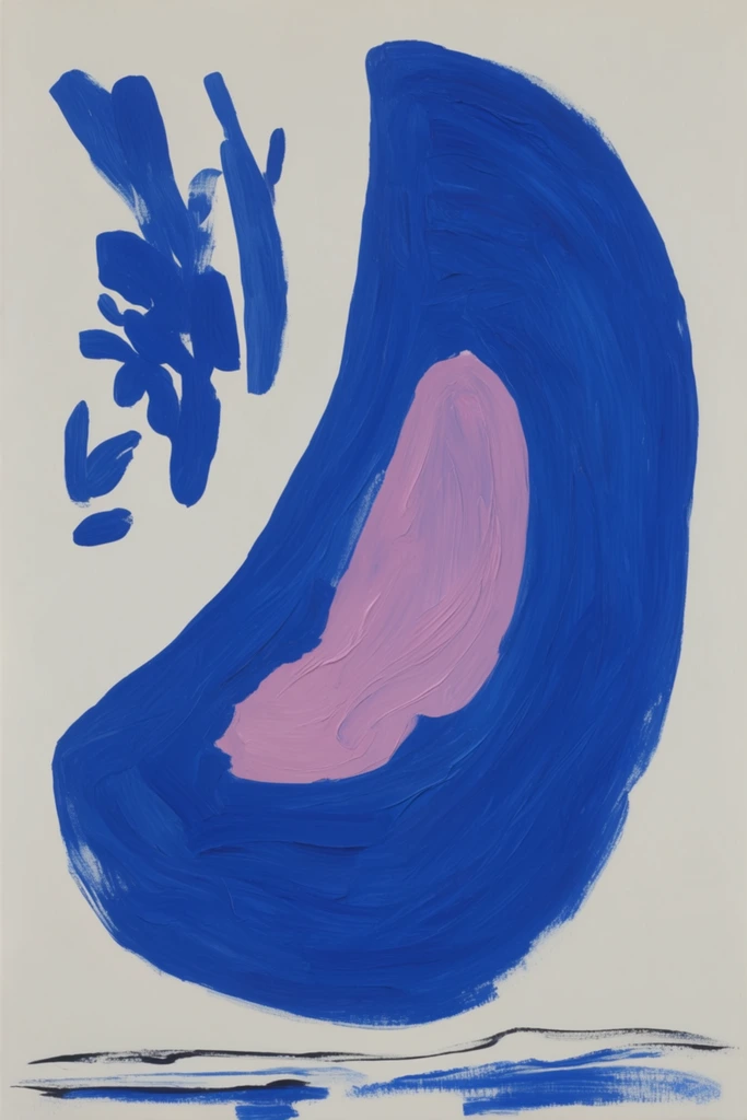 Textured Fauvist Minimalism style AI image example 2