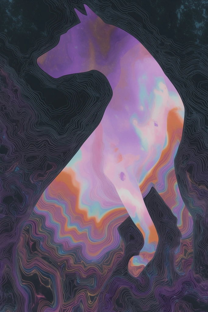 Ethereal Topographic Surrealism style AI image example 3