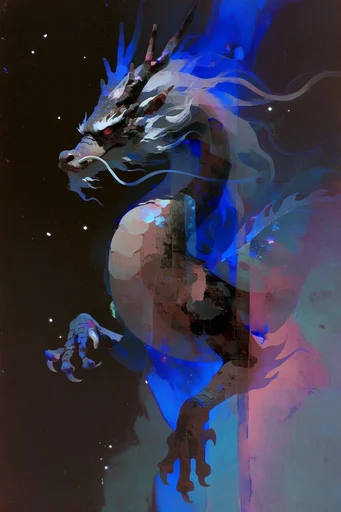 Surreal Chromatic Glitch style reference image — neon color split