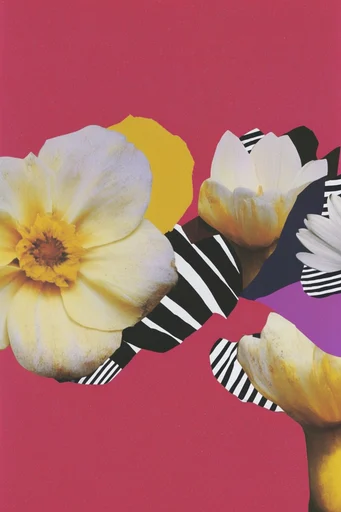 Constructivist Punk Collage style reference image — vibrant color blocking