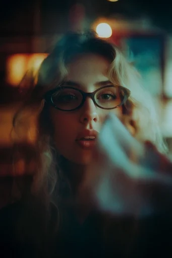 Ethereal Cinematic Nostalgia style reference image — chromatic aberration
