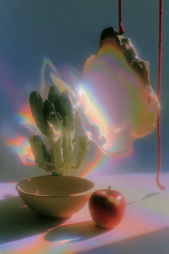 Luminous Prismatic Dreamscape style reference image — chromatic aberration