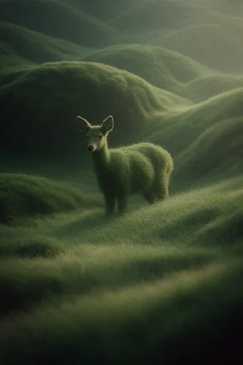 Velvety Verdant Minimalism style reference image — chiaroscuro lighting
