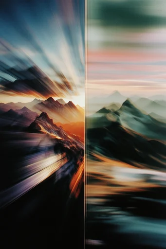 Kinetic Nocturnal Motion style reference image — long exposure motion blur