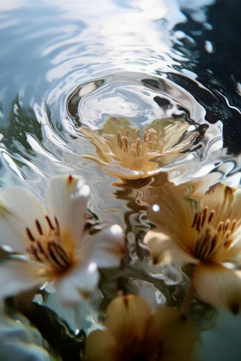 Luminous Liquid Abstraction style reference image — hyper-detailed texture