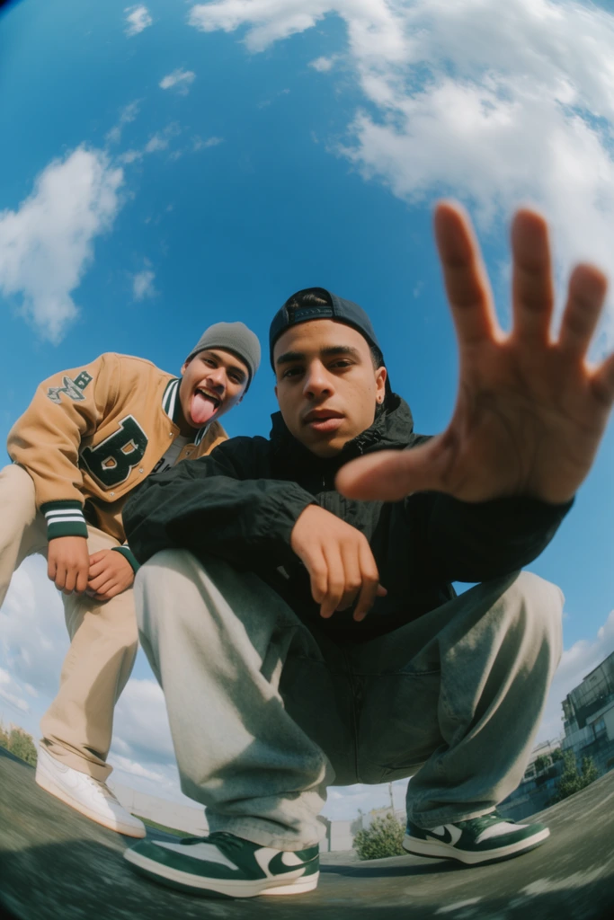 Dynamic Fisheye Pop style AI image example 2