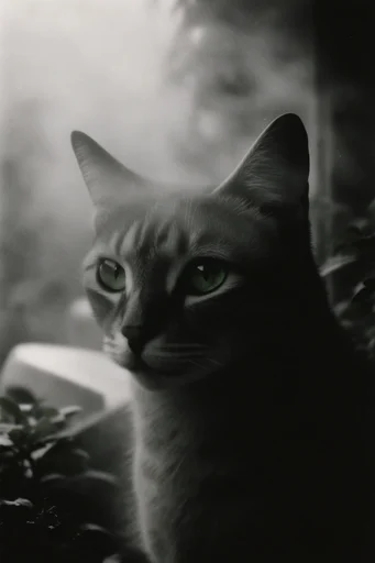 Atmospheric Monochromatic Noir style reference image — mid-century cinematic