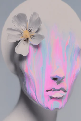 Surreal Digital Disintegration style reference image — chromatic intervention