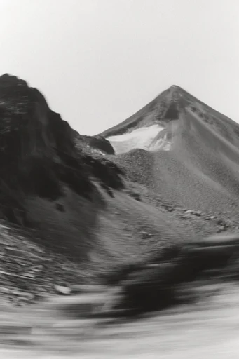 Ethereal Kinetic Monochrome style reference image — high-contrast monochrome