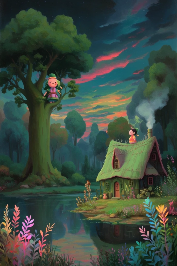 Luminous Mystical Narrative style AI image example 2