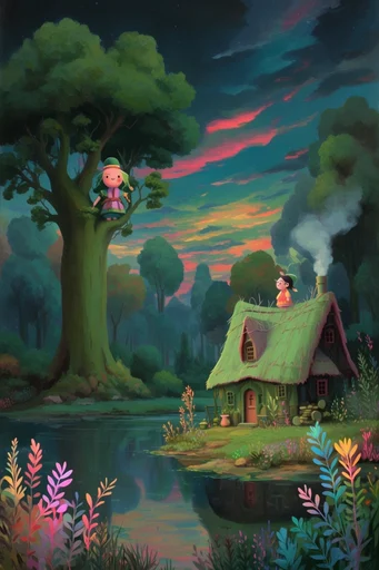 Luminous Mystical Narrative style reference image — ethereal luminous glow