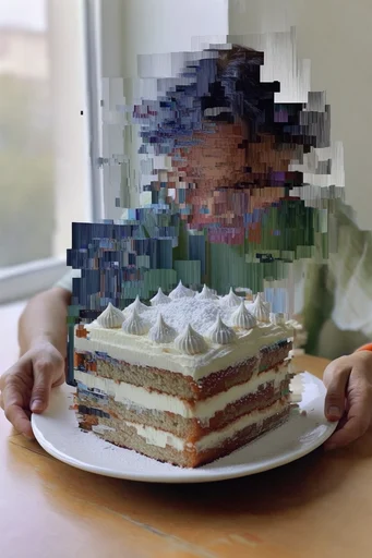 Fragmented Digital Realism style reference image — cybernetic decay