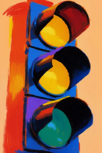 Expressive Neo-Fauvist Textures style reference image — thick impasto texture