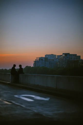 Atmospheric Twilight Nostalgia style reference image — analog film grain
