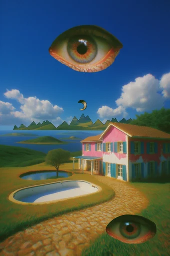 Hyper-Vivid Y2K Surrealism style AI image example 4