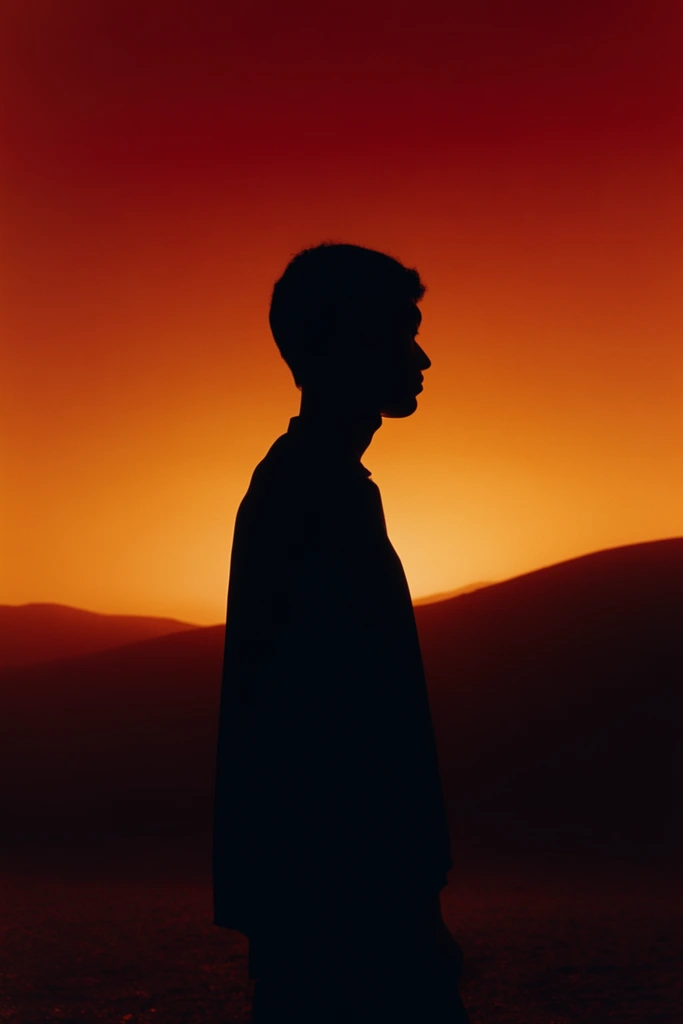 Cinematic Crimson Minimalism style AI image example 2