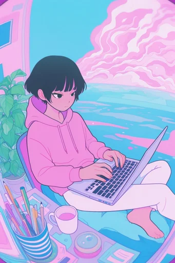 Ethereal Pastel Dreamscape moodboard — generate AI images in this style