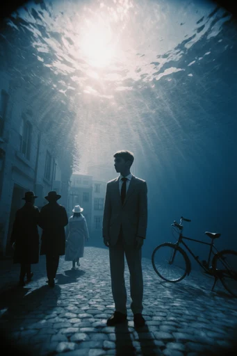 Luminous Abyssal Silhouette style reference image — underwater photography