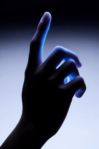 Ethereal Cyan Silhouette style reference image — cool blue rim lighting